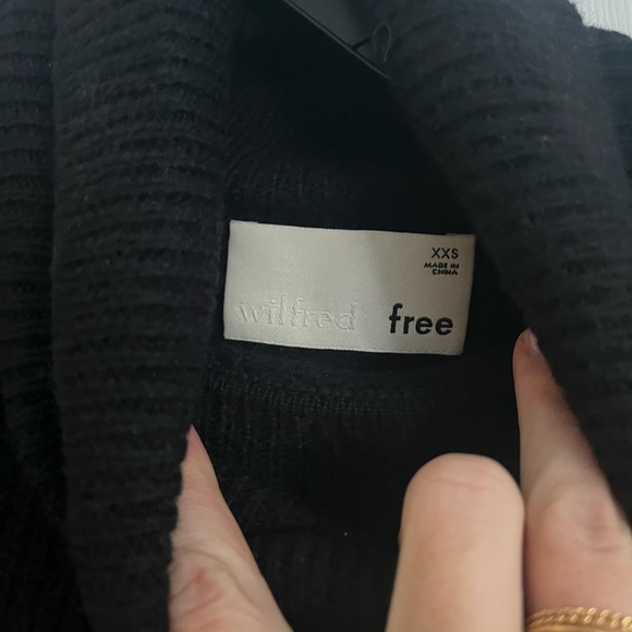 Size XXS black 100% merino wool Bianca sweater dress from Aritzia (Wilfred) - Picture 5 of 6